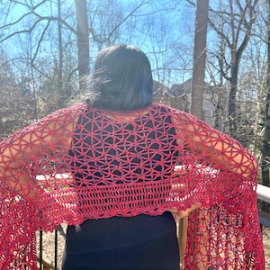 Instant Download Spring Forth Shawl Crochet Pattern image 1