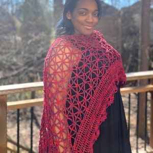 Instant Download Spring Forth Shawl Crochet Pattern image 3