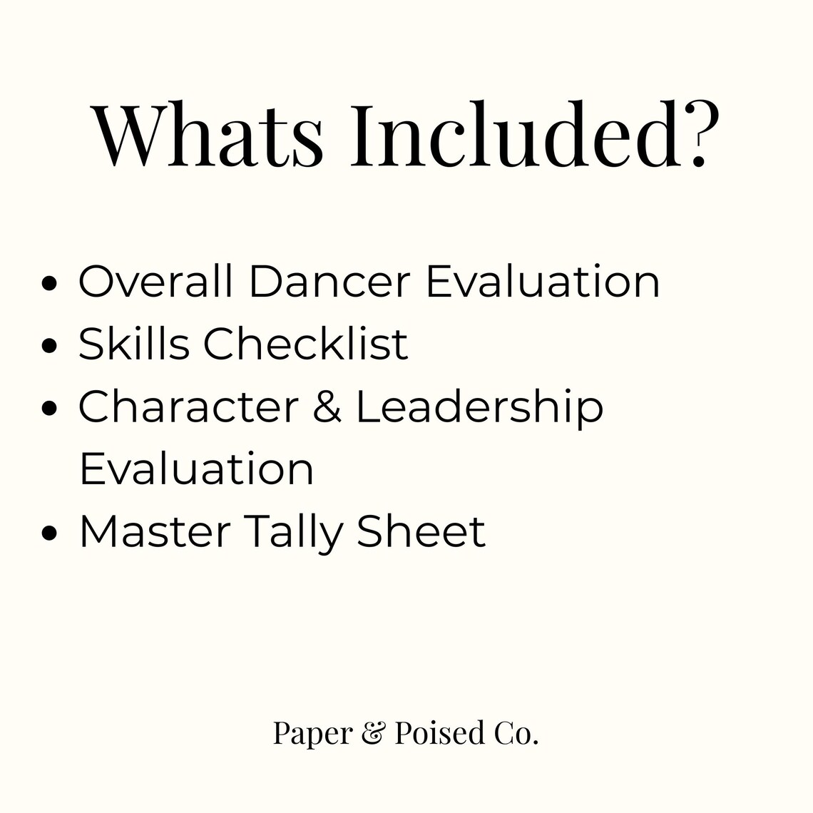 Dance Team Tryout Evaluation System | Score Sheet & Tally (instant ...