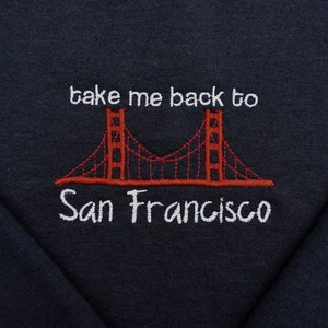 San Francisco Embroidered Crewneck Sweatshirt
