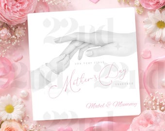 Our Very First Mother’s Day Together – Personalised 6x6 Card