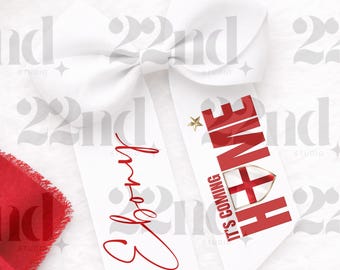 England World Cup Hair Bow – 4 Red Soccer Fan Accessory – Game Day Ribbon Bow