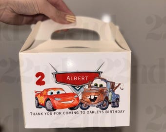 Personalised Birthday Treat Boxes – Custom Themed Party Favour Bags