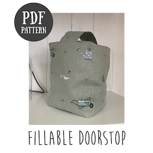 PDF Pattern for a fillable doorstop