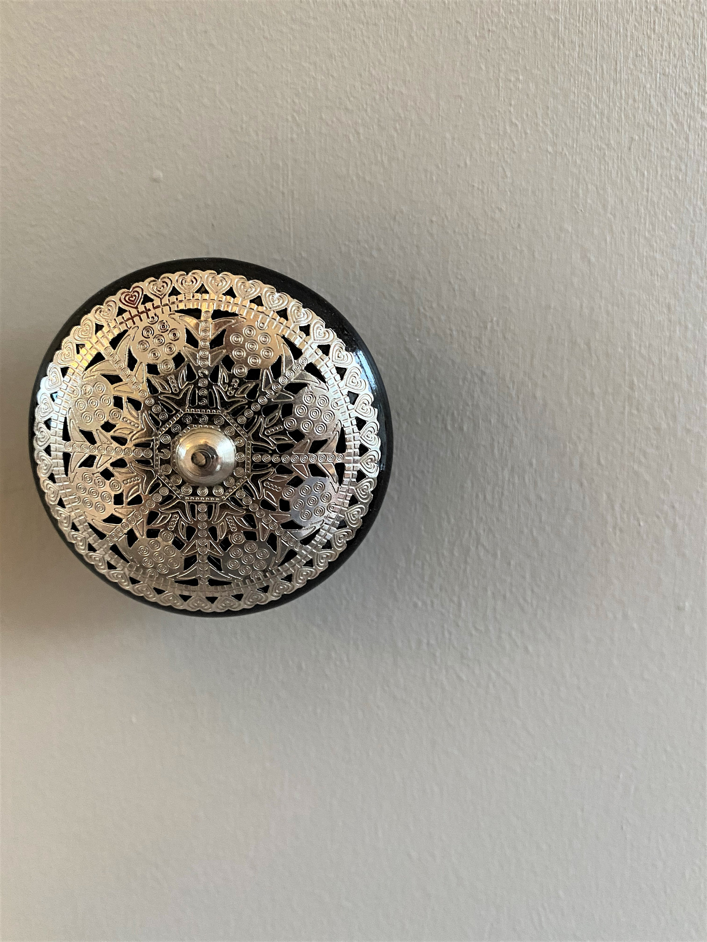 Monochrome Filigree Door Knob Etsy UK