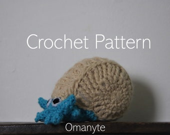 Omanyte Crochet Pattern PDF, Pokémon