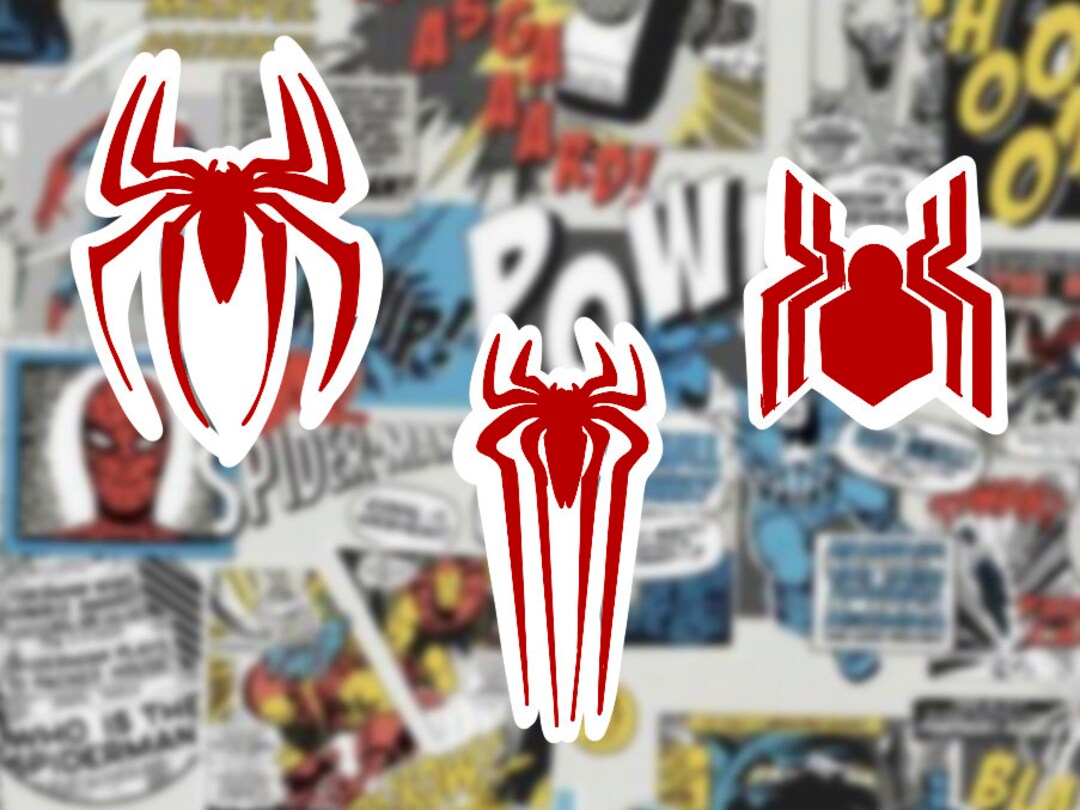 3pc Spiderman Sticker Pack Etsy