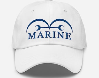 Gorra de papá con bordado marino de una pieza, sombrero de anime Kaigun