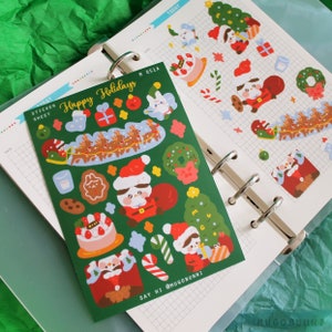 Felices Fiestas Navidad Mugobunni Sticker Sheet