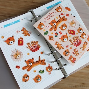 Happy Tiger Nieuwjaar Sticker Sheet
