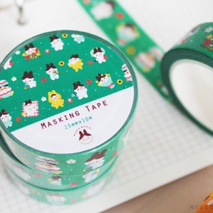 Frühling Mugobunni Hase Washitape Masking Tape Deko für Journale, Tagebücher