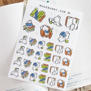 Hoja de pegatinas para planificador de libros de lectura. ¡Decora pegatinas para diarios, agendas, diarios y mucho más!