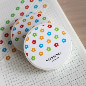 Mini Flower Washi Tape - artigos de papelaria para decorar diários de planejadores de fita e amigos por correspondência