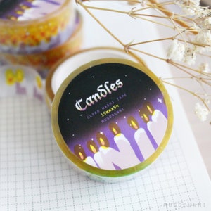 Kaars Gotische Holografische Folie Washi Clear Tape
