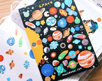 Solar System Sticker Sheet