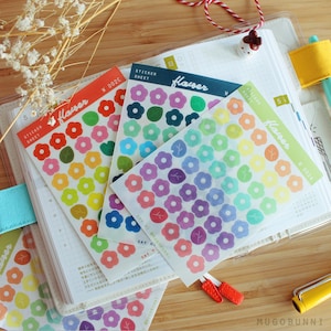 Washi Blumen Deko Sticker Sheet