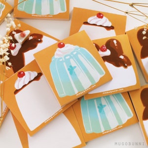 Blocs de notas de gelatina con pudín