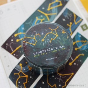 GoldFolie Konstellation Washi Tape