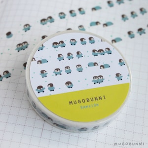 Tiny Penguin March Washi Tape - briefpapier voor het versieren van tapeplanners, dagboeken en penvriend