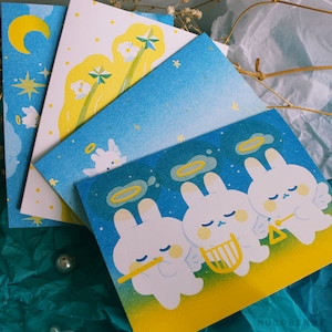 Ensemble de cartes Angel Bun Bun
