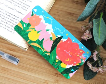 Tulip Bunny Prism Bookmark