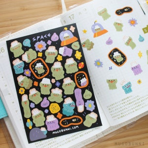 Buitenaards stickerblad
