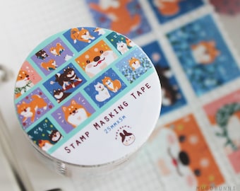 Shiba Inu Stamp Washi Tape