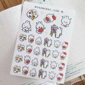 Artist Creative Planner Sticker Sheet Dekorieren Journal Planner Agendas Gänseblümchen und mehr!