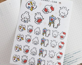 Artist Creative Planner Sticker Sheet Decorate Journal Planner Agendas Dairies and more!