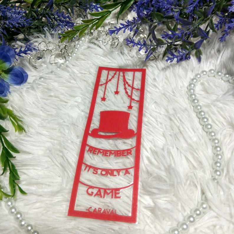 Caraval Remember It's Only A Game Papercut image 0