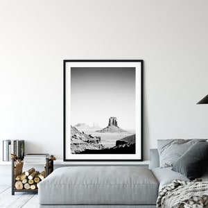 Monument Valley Arizona Print, Arizona Photography, Monument Valley Poster, Monument Valley Arizona, Wall Art Home Decor, Black and White