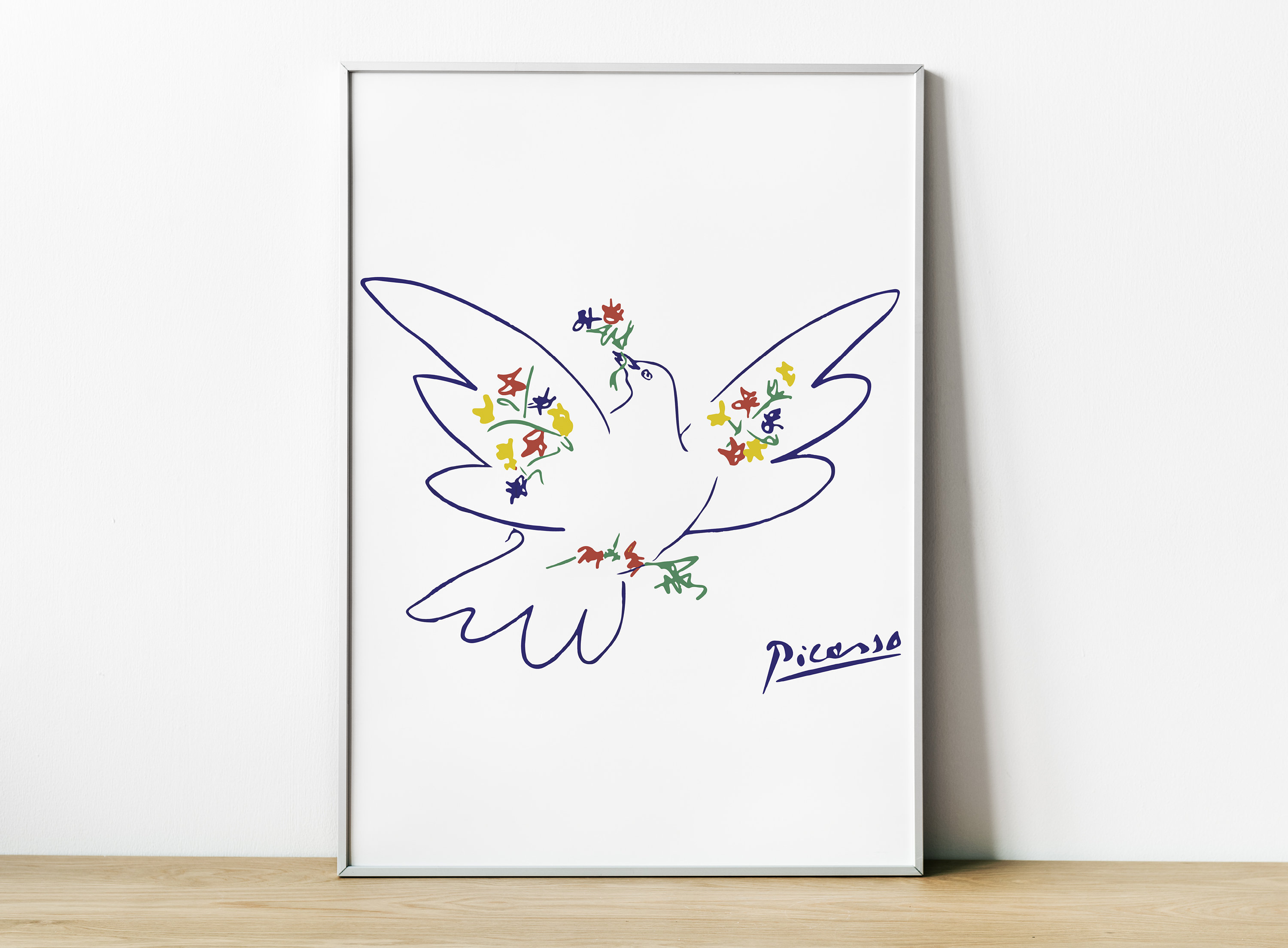 Pablo Picasso Dove of Peace Print Minimalist Picasso Print Etsy