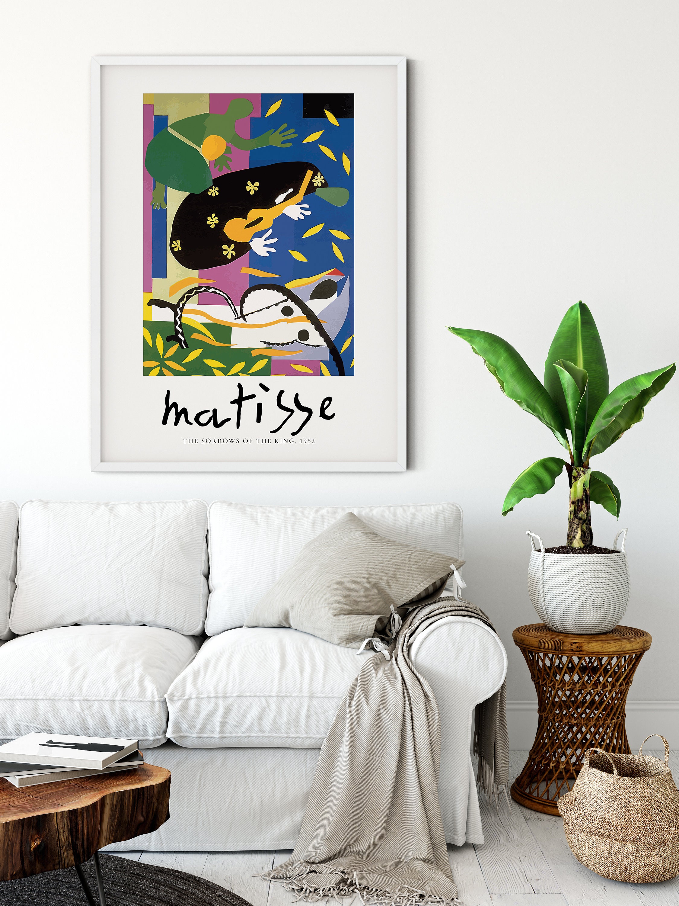 マティス「王の悲しみ」展ポスター、現代アートプリント（デジタル