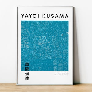 Yayoi Kusama The Moment When I Went To The Universe, Exhibition Poster,Japanese Art, Kusama Framed, Abstract Art, Modern Art,Home Wall Decor