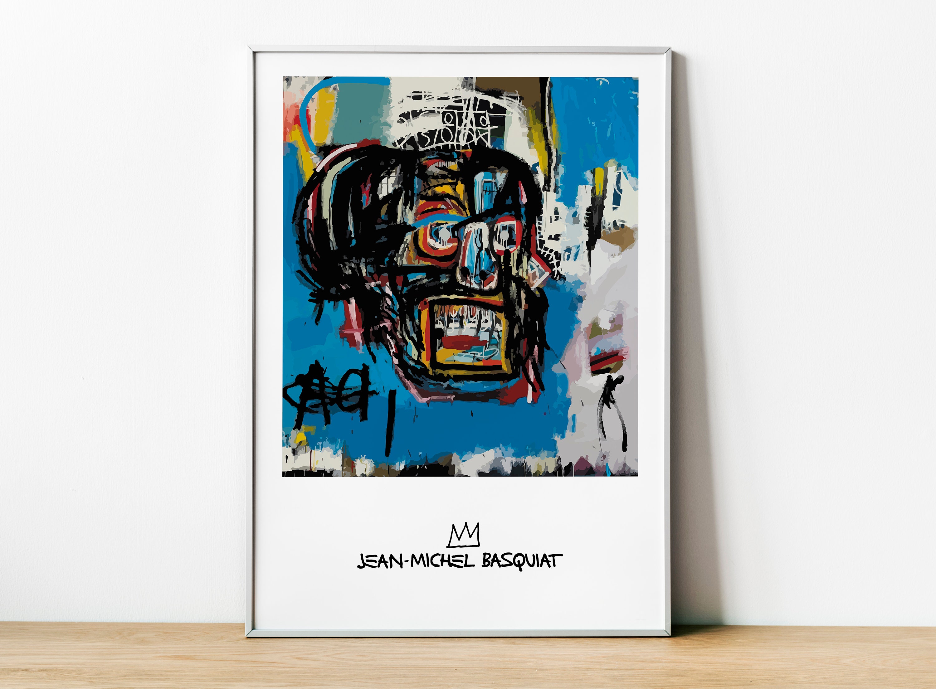 Jean-michel Basquiat Poster Skull Print Pop Art Abstract | Etsy