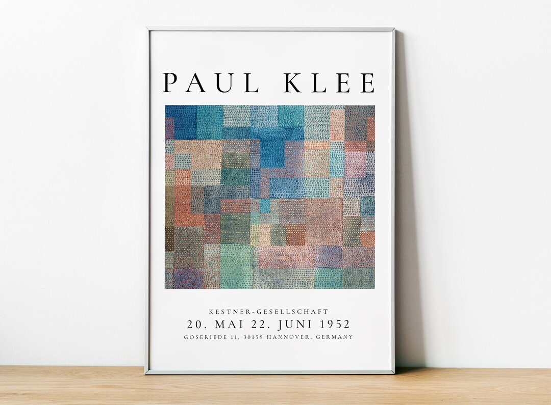 Paul Klee Exhibition Poster, Polyphony, MOMA, German Modernism Art
