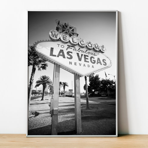 Las Vegas Print Las Vegas Wall Art to Fabulous Las Etsy