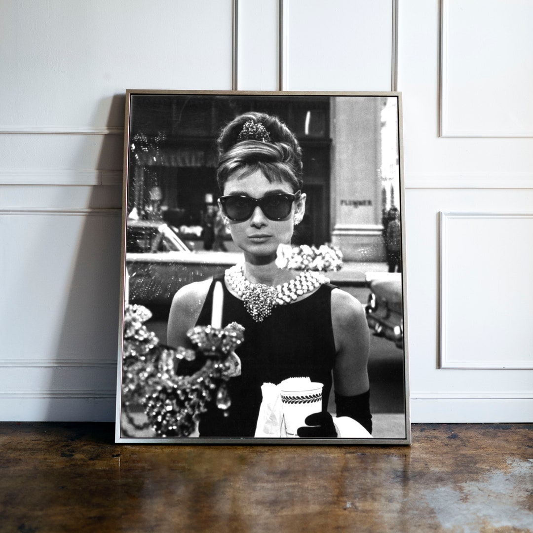 Audrey Hepburn Framed Photograph, Audrey Hepburn Vintage Print, Audrey ...