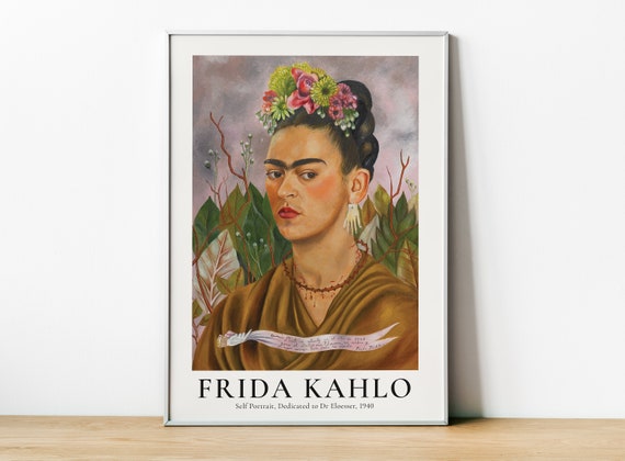 Frida Khalo portrait digital download printable art artwork to frame high resolution digital art prints 8x10 and 11x14