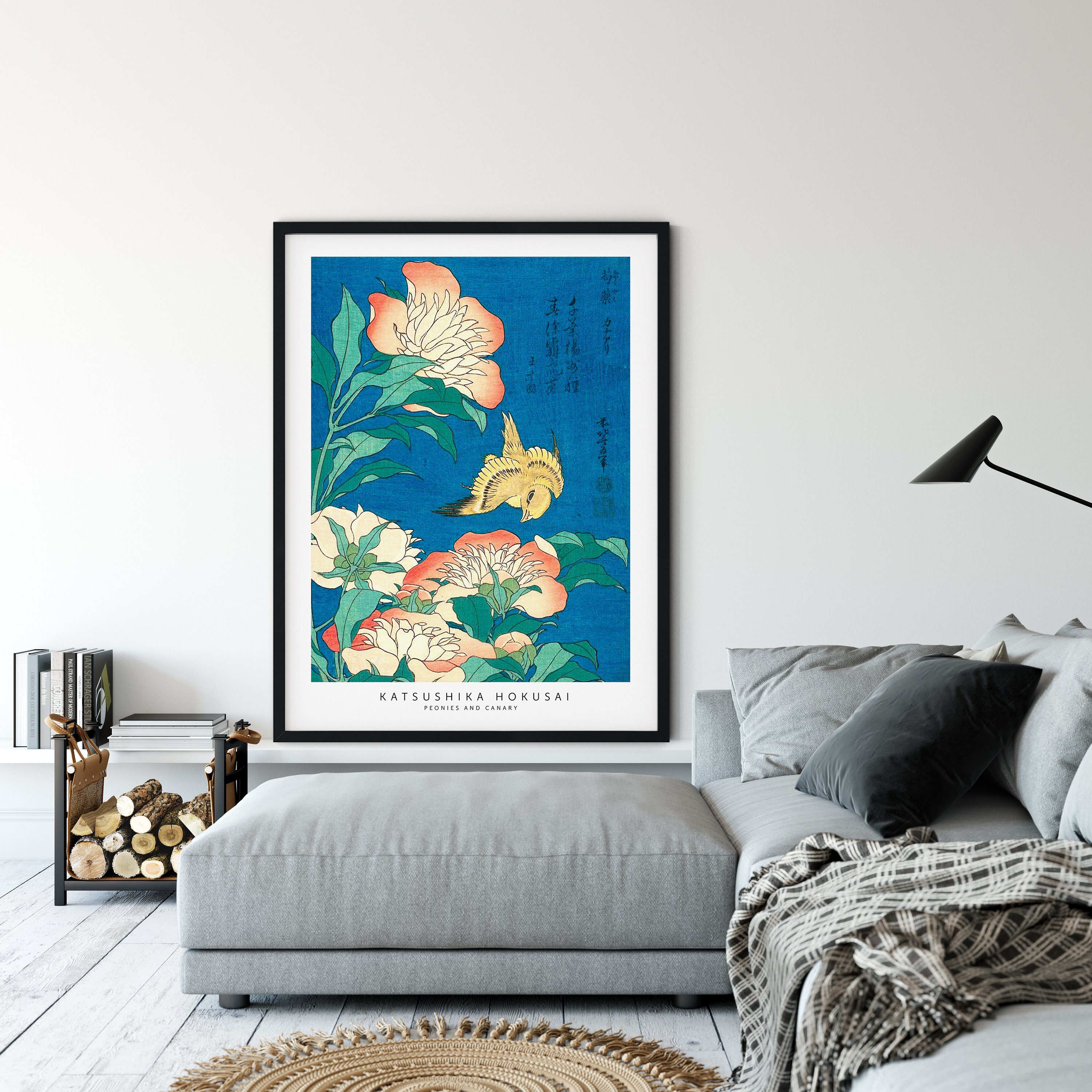 【美品】ダイアナ 絵画シリーズ 葛飾北斎 芍薬カナアリ ポインテッド 希少サイズ C0006602 カナリヤ芍薬 - 東京国立博物館 画像検索