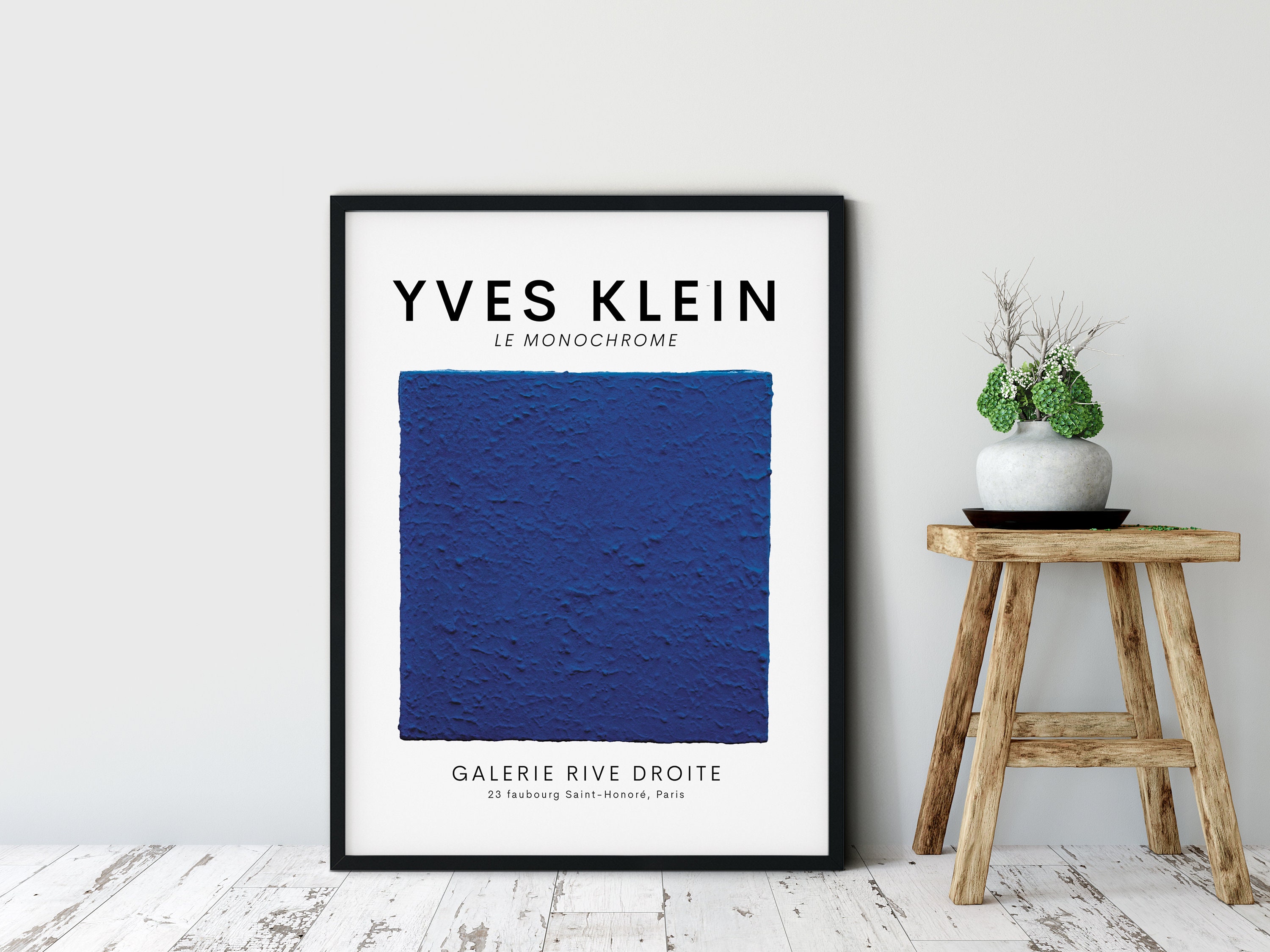 Yves Klein Klein Blue Monochrome Poster French Modern Art Etsy UK