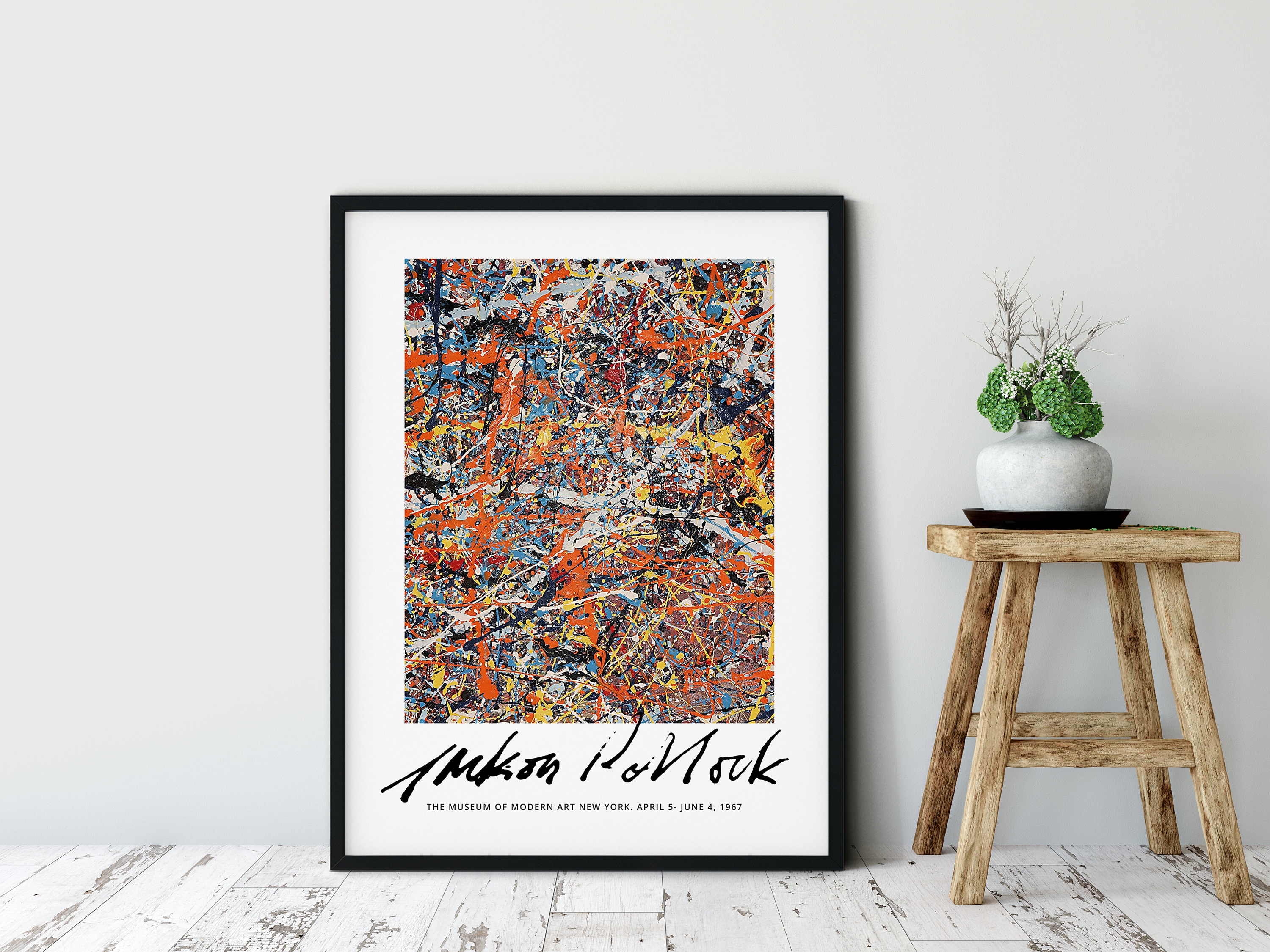 ジャクソン ポロック ポスター、抽象表現主義プリント、ジャクソン