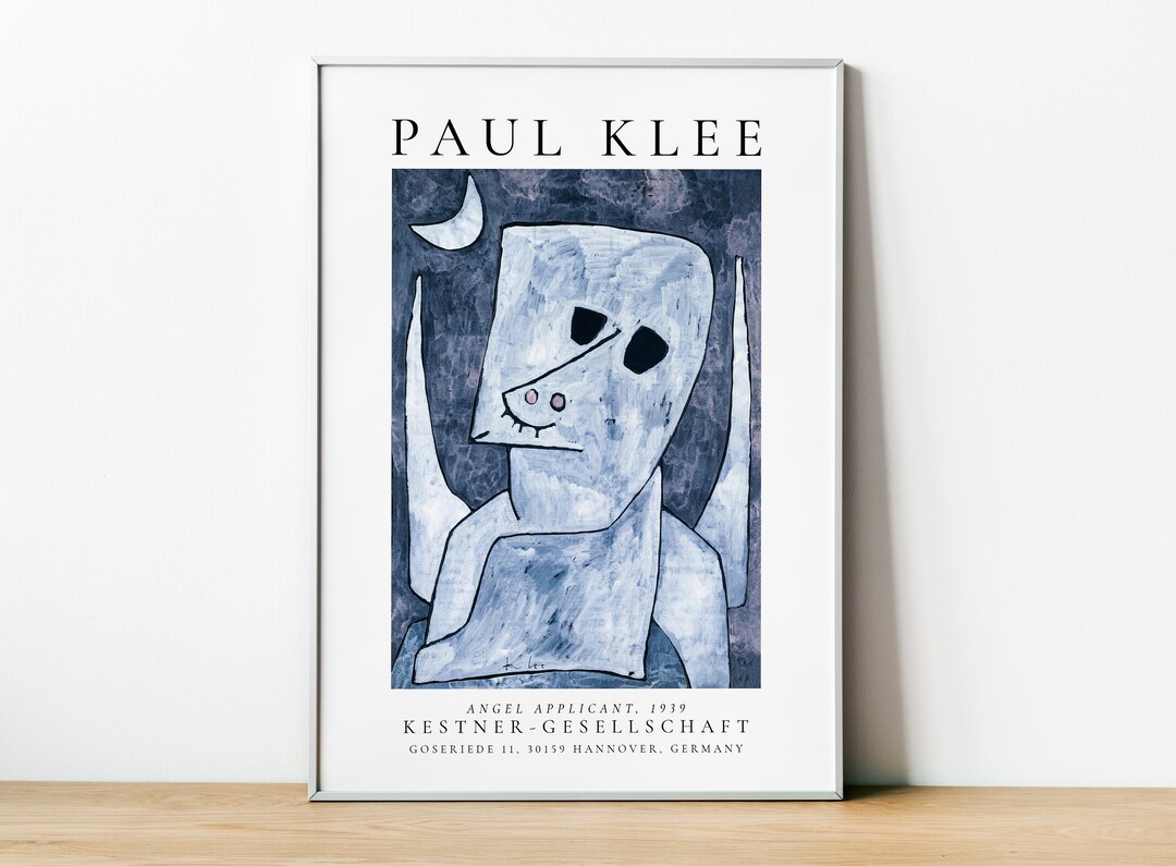 Paul Klee Exhibition Poster,angel Applicant, MOMA, German