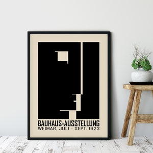 Bauhaus Art Poster, Bauhaus Ausstellung Exhibition, Architecture Print, Digital Download Art,Abstract Art, Neue Kunst, Retro Home Wall Decor