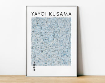 Yayoi Kusama Infinity Nets, Yayoi Kusama Poster  Digital Download, Japanese Art,Museum Print, Abstract Art, Modern Wall Art,Home Wall Decor