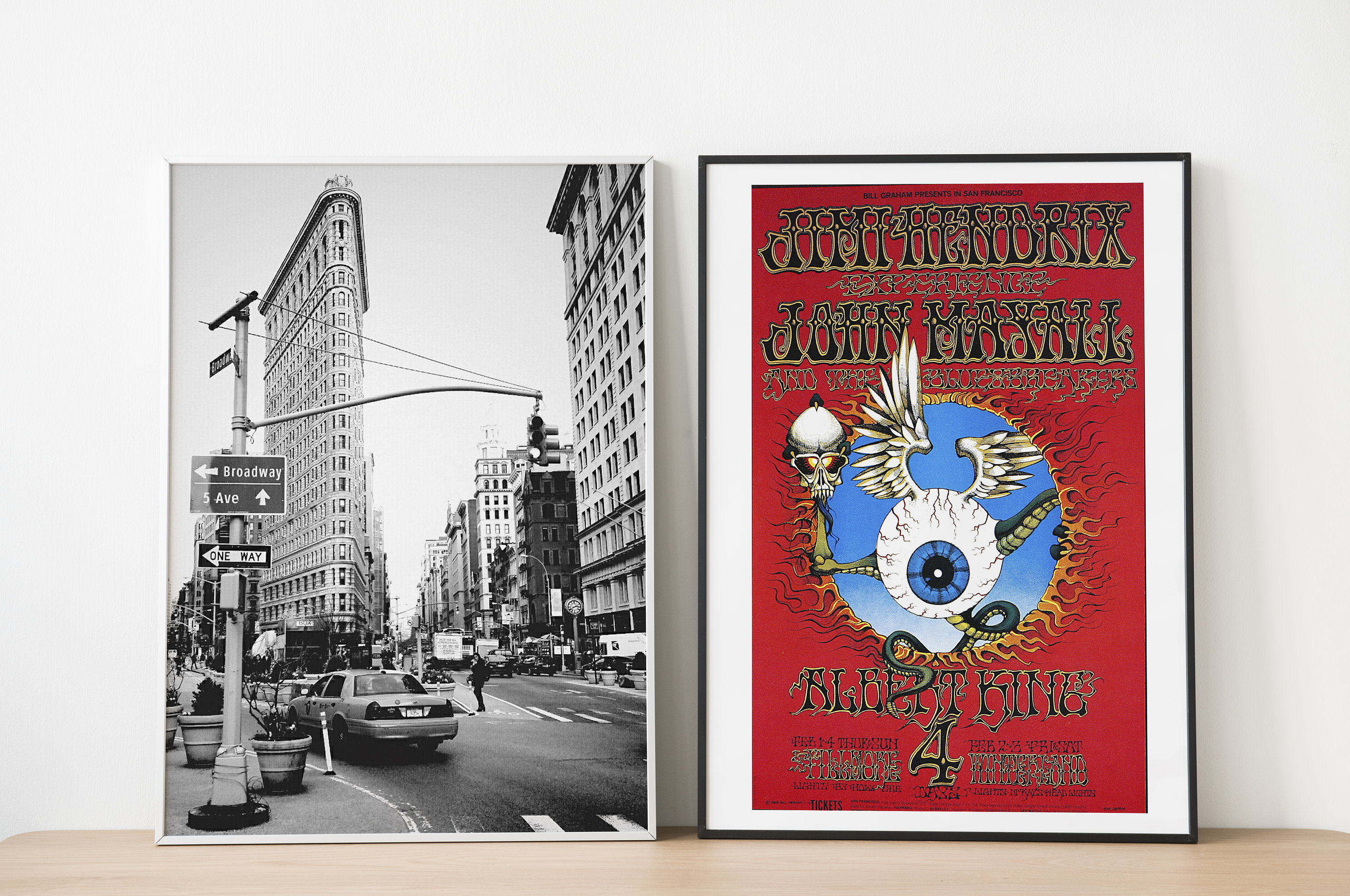 Jimi Hendrix Vintage Poster, Original Vintage Print, Music Poster