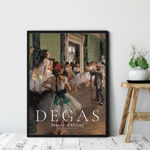 Edgar Degas Print, The Ballet Class, Fine Art Print Ballet Poster Degas, Home Decor, Fine Art Print, Dancer Poster print, Digital Download