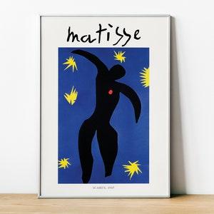 Matisse print, Icarus, Henri Matisse ,Matisse Framed Print, Icarus, 1947, French Painting, Early Century Modern Wall Art, Home Wall Decor