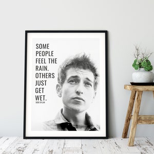 Bob Dylan Quote, Bob Dylan Vintage Art Poster, Bob Dylan Poster, American Icon, Wall Art Home Decor, Digital Download, Inspirational image 5