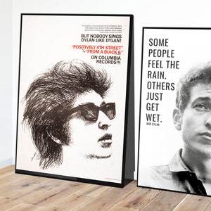 Bob Dylan Quote, Bob Dylan Vintage Art Poster, Bob Dylan Poster, American Icon, Wall Art Home Decor, Digital Download, Inspirational image 6